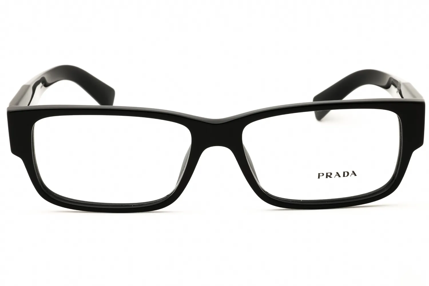 Prada PR B09V 16K1O1 Eyeglasses Glossy Black 55mm Men 2