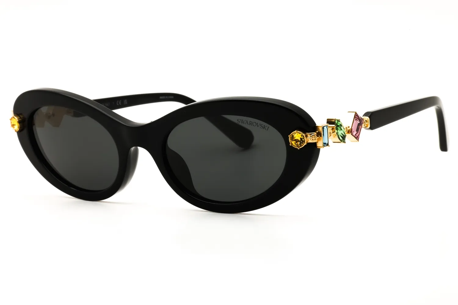 Swarovski SK6042 100187 Sunglasses Black 53mm Women