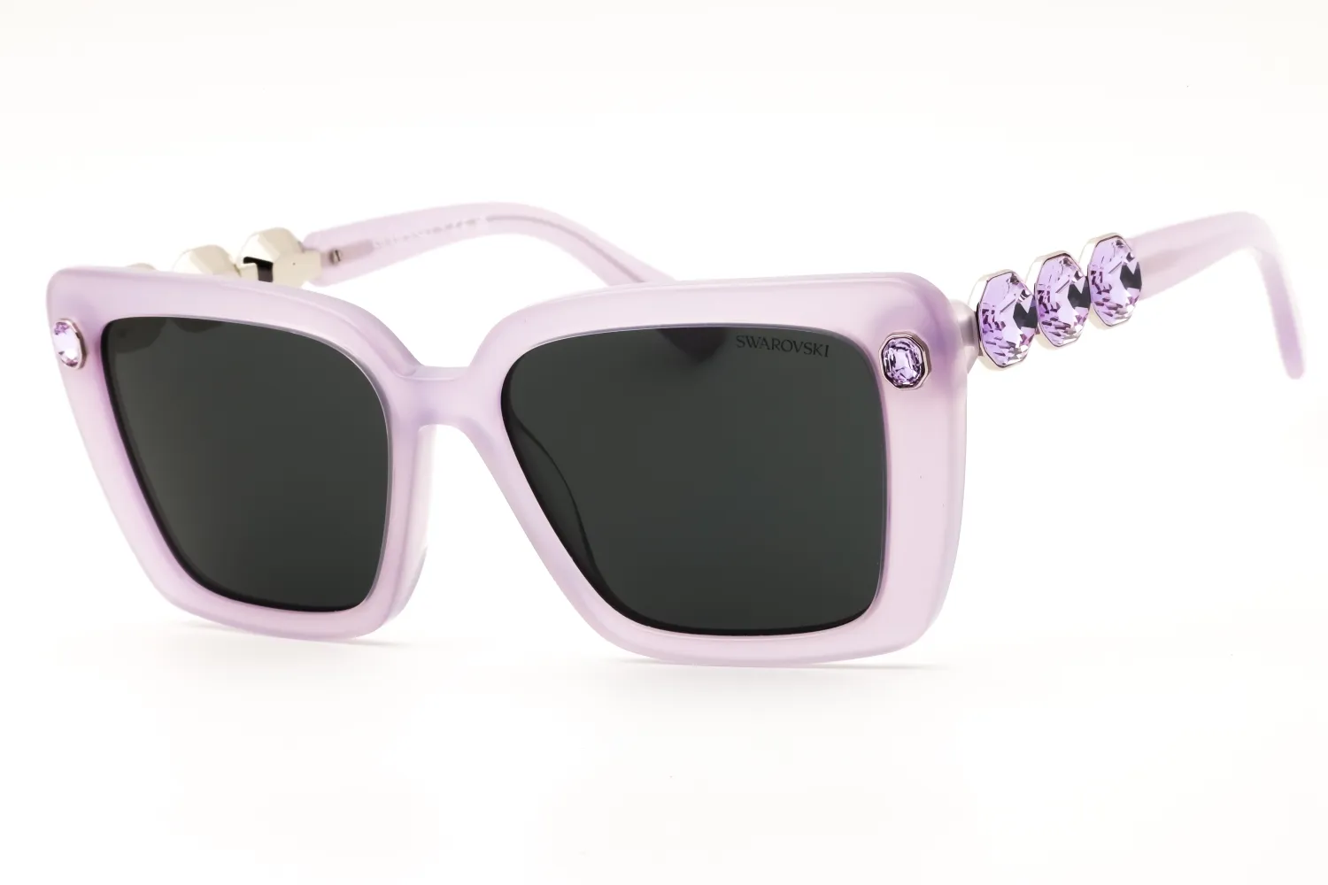 Swarovski SK6032 107587 Sunglasses Milky Lilac 55mm Women