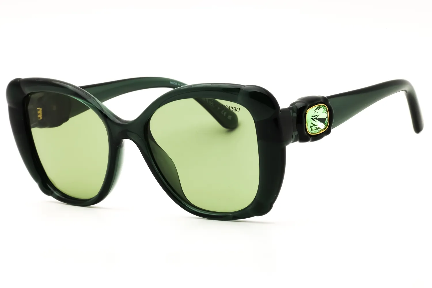 Swarovski SK6051U 104382 Sunglasses Transparent Green 53mm Women