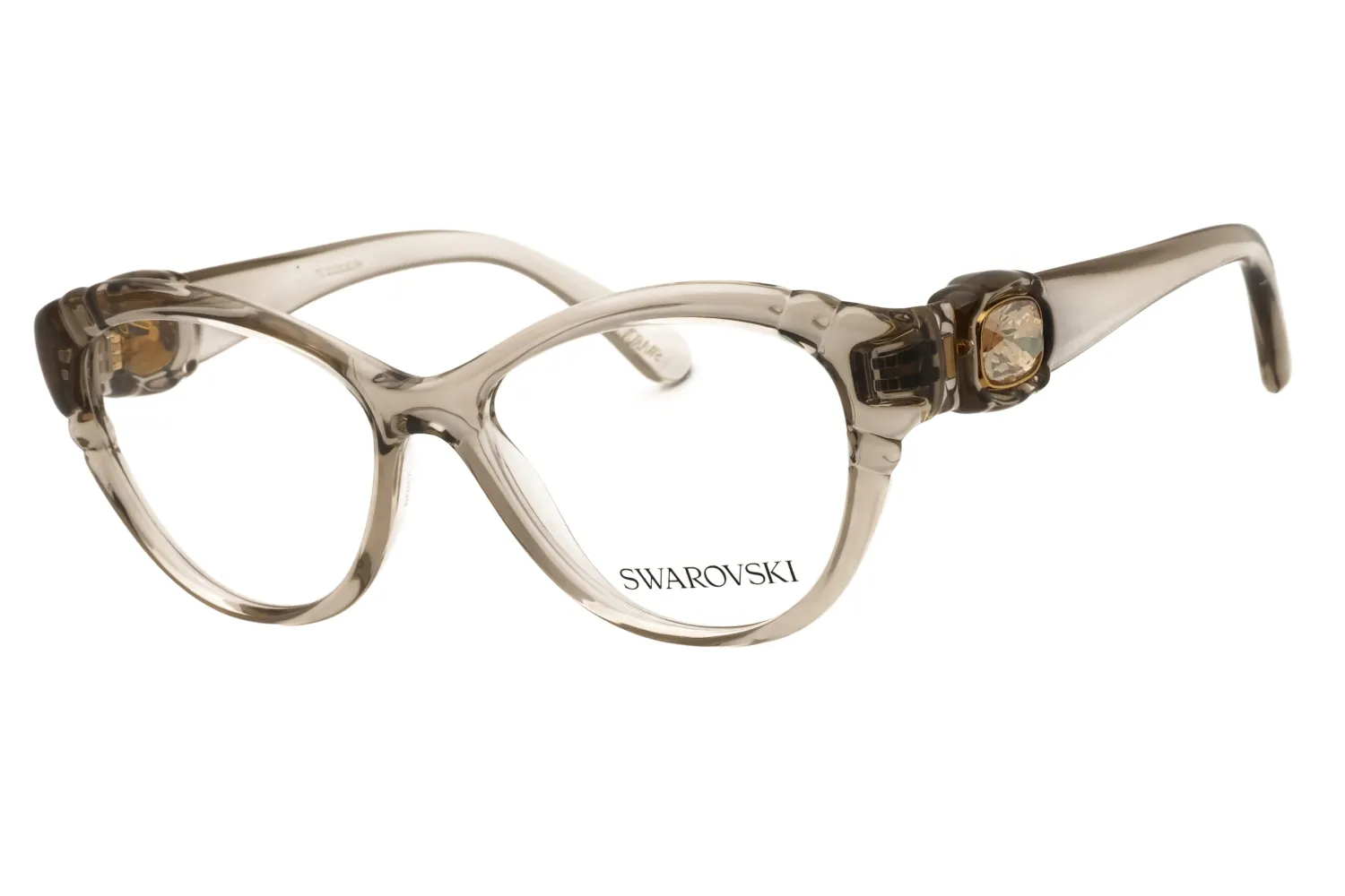 Swarovski SK2057 3003 Eyeglasses Transparent Beige 53mm Women