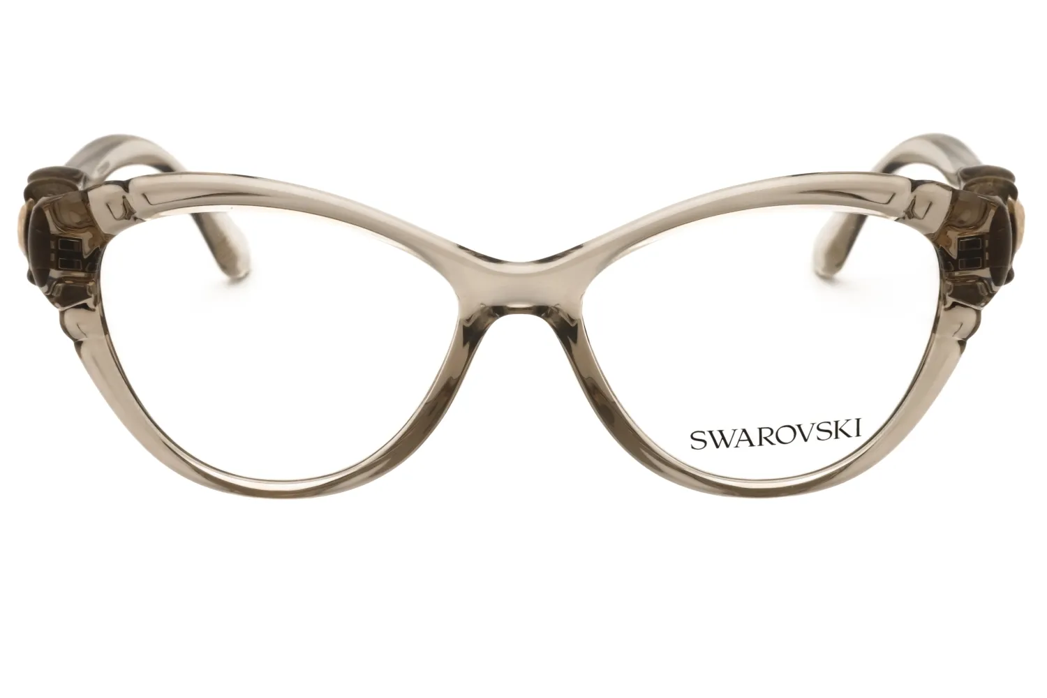 Swarovski SK2057 3003 Eyeglasses Transparent Beige 53mm Women 2
