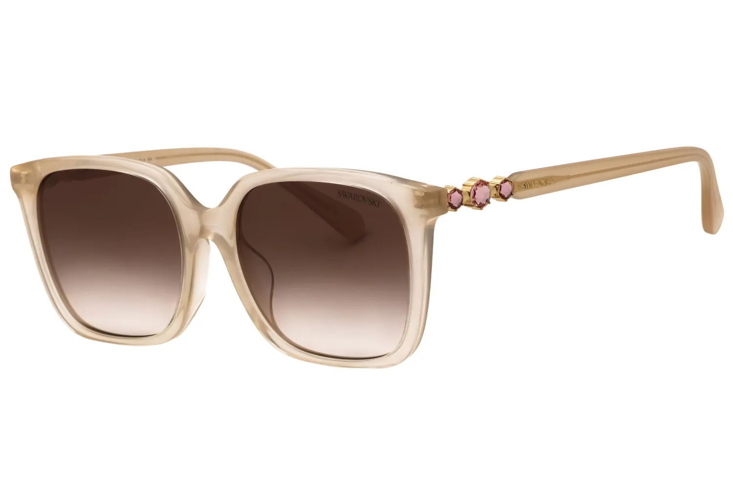 Swarovski SK6053D 103413 Sunglasses Milky Beige 55mm Women