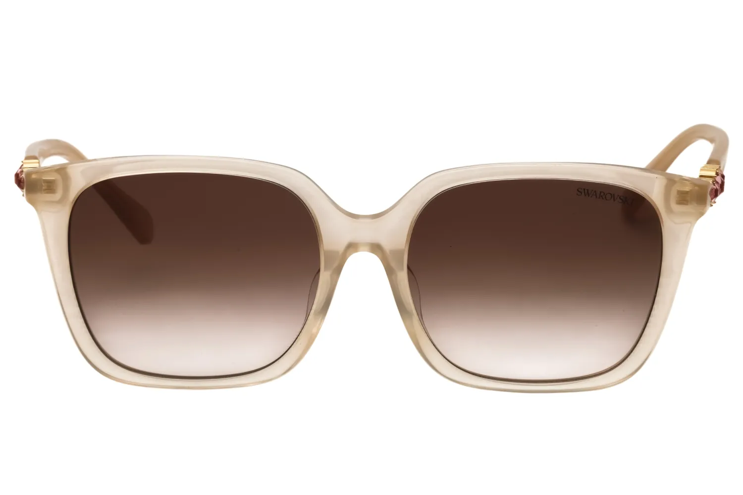 Swarovski SK6053D 103413 Sunglasses Milky Beige 55mm Women 2