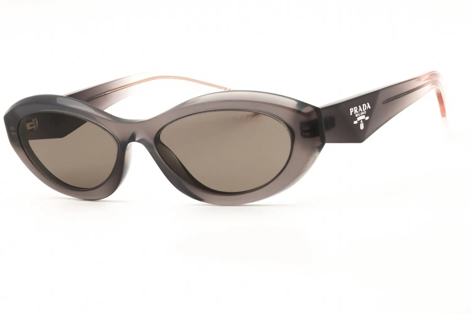 Prada 0PR 26ZS 20F80Q5 Sunglasses Transparent Grey 55mm Women