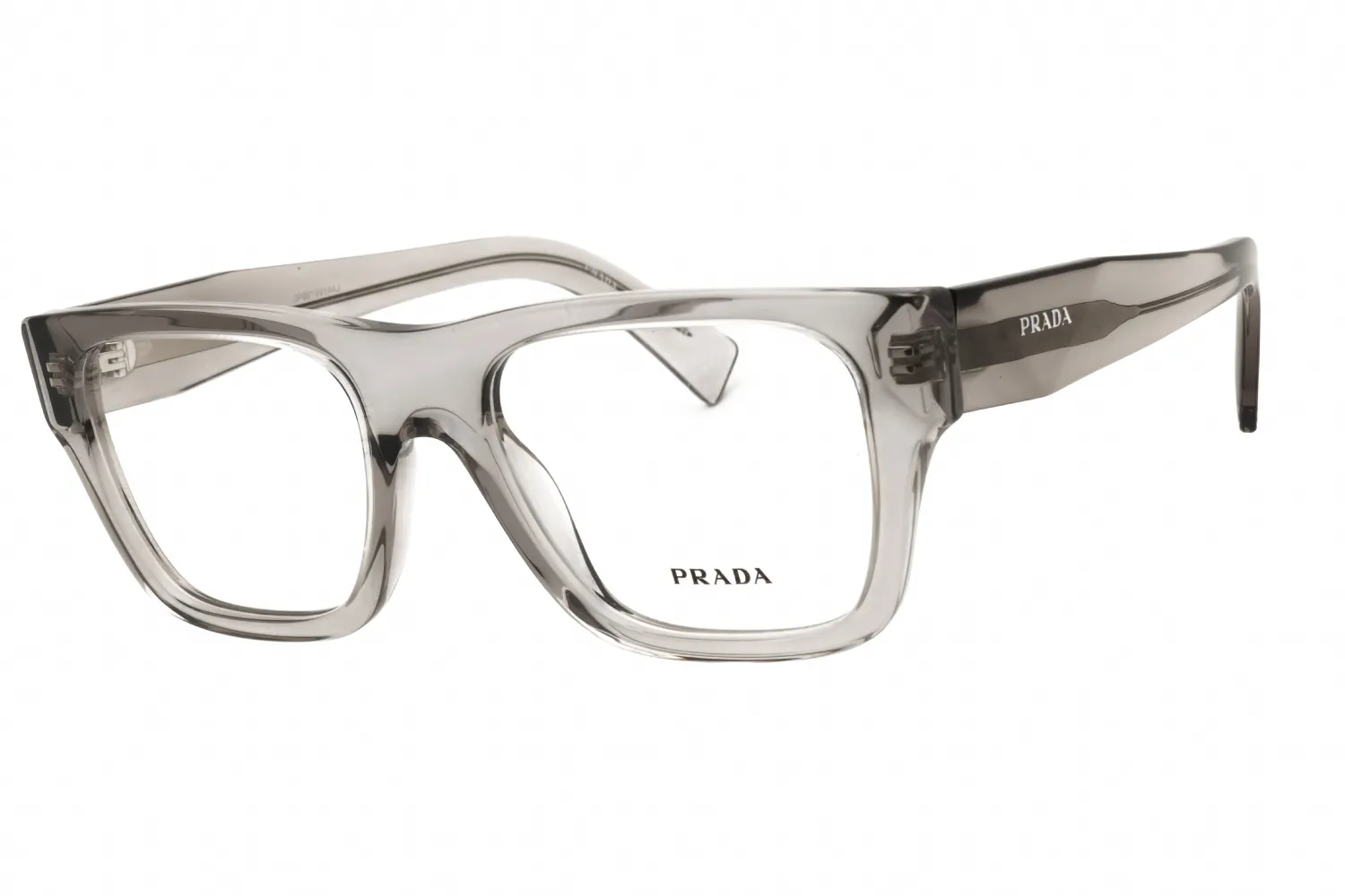 Prada 0PR C01V 18J1O1 Eyeglasses Transparent Hematite Grey 54mm Men