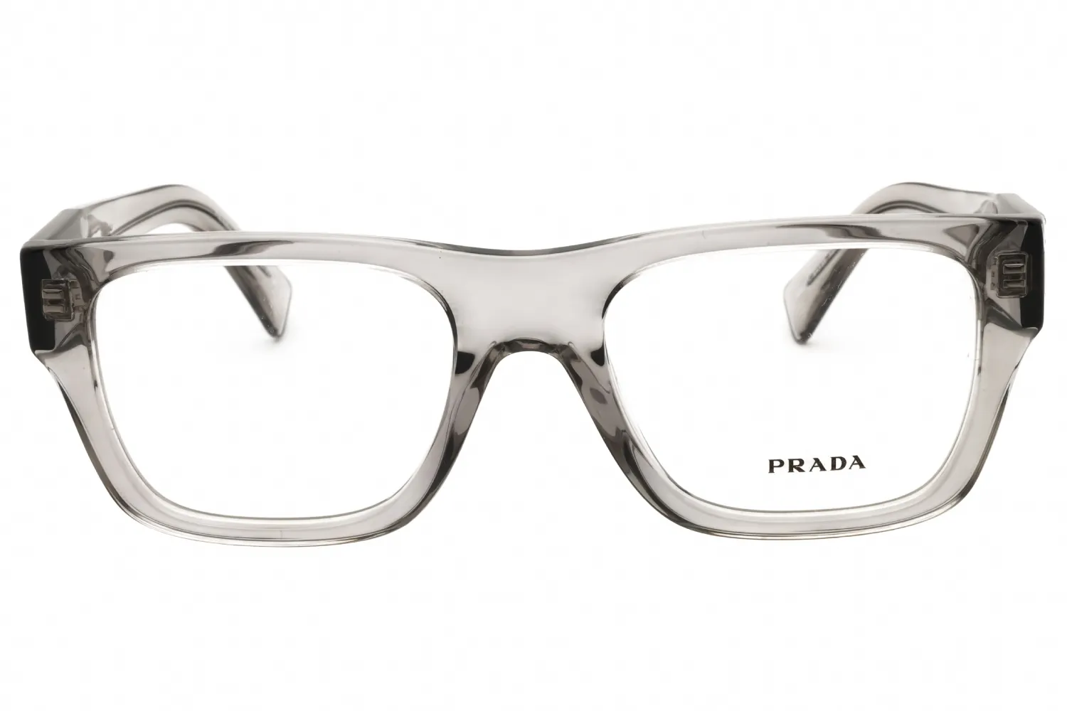 Prada 0PR C01V 18J1O1 Eyeglasses Transparent Hematite Grey 54mm Men 2