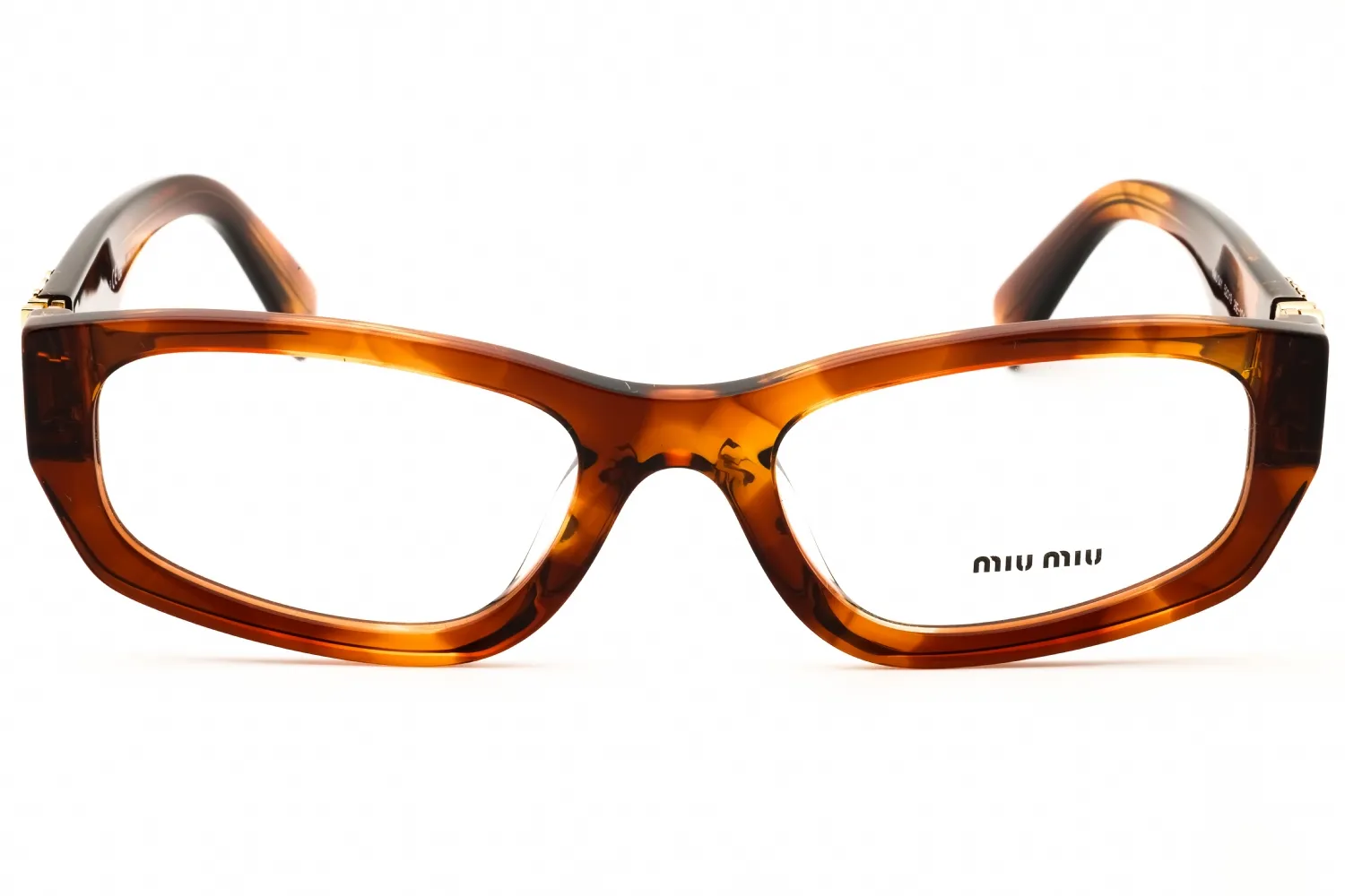 Miu Miu 0MU 04YV 26E1O1 Eyeglasses Striped Tobacco 52mm Women 2
