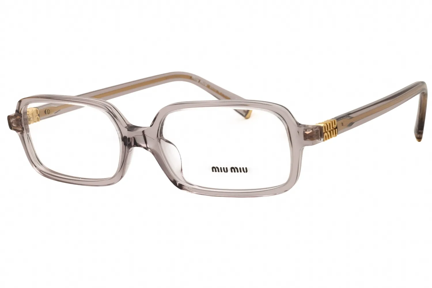 Miu Miu 0MU 01YV 12W1O1 Eyeglasses Mauve Transparent 53mm Women
