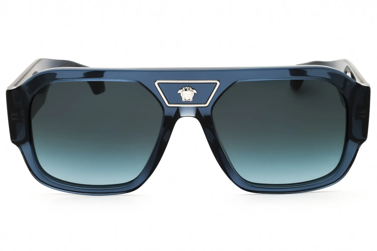 Versace VE4508U 5538V1 Sunglasses Transparent Dark Blue 56mm Men 2