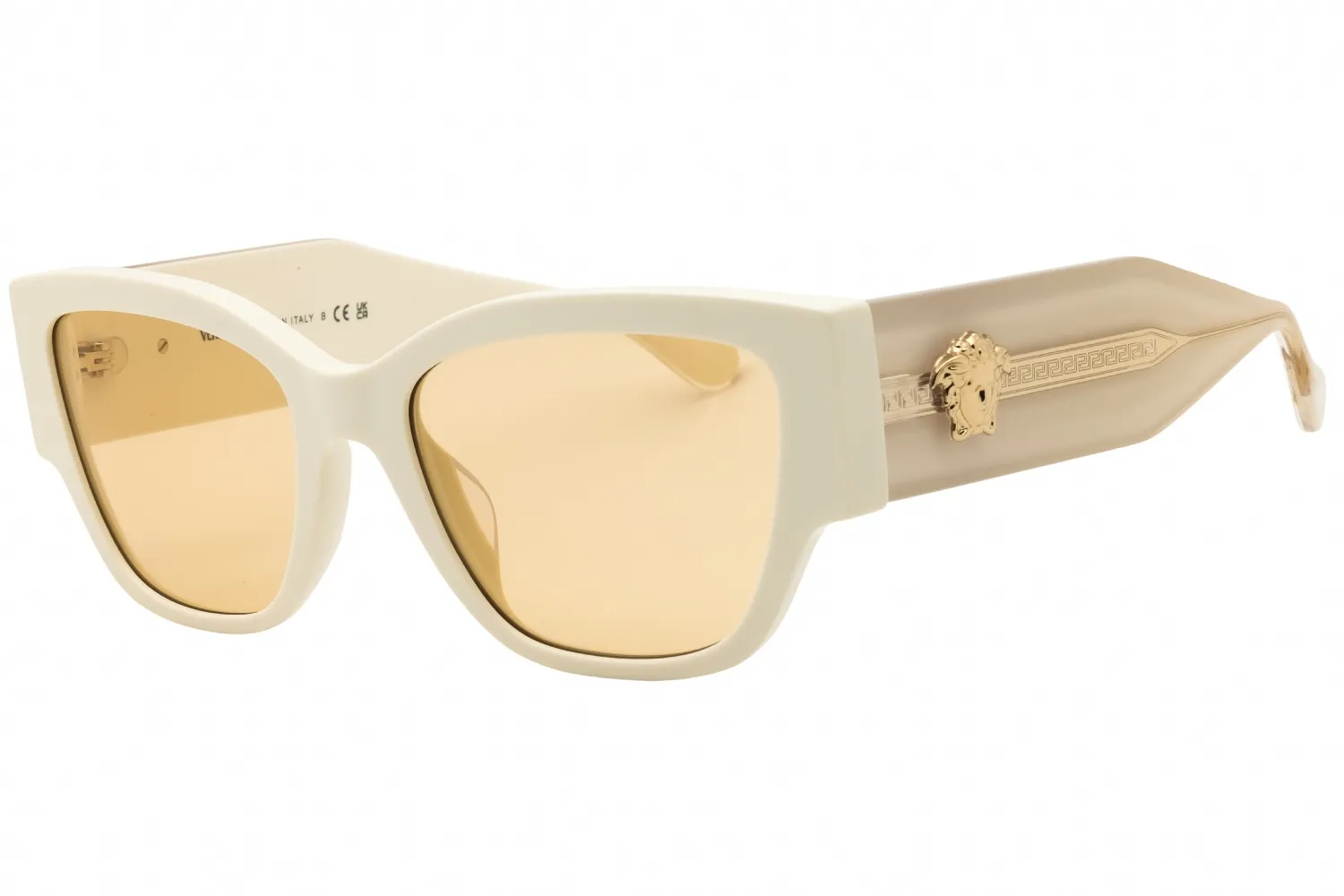 Versace VE4509U 5541/8 Sunglasses Talc White 55mm Women