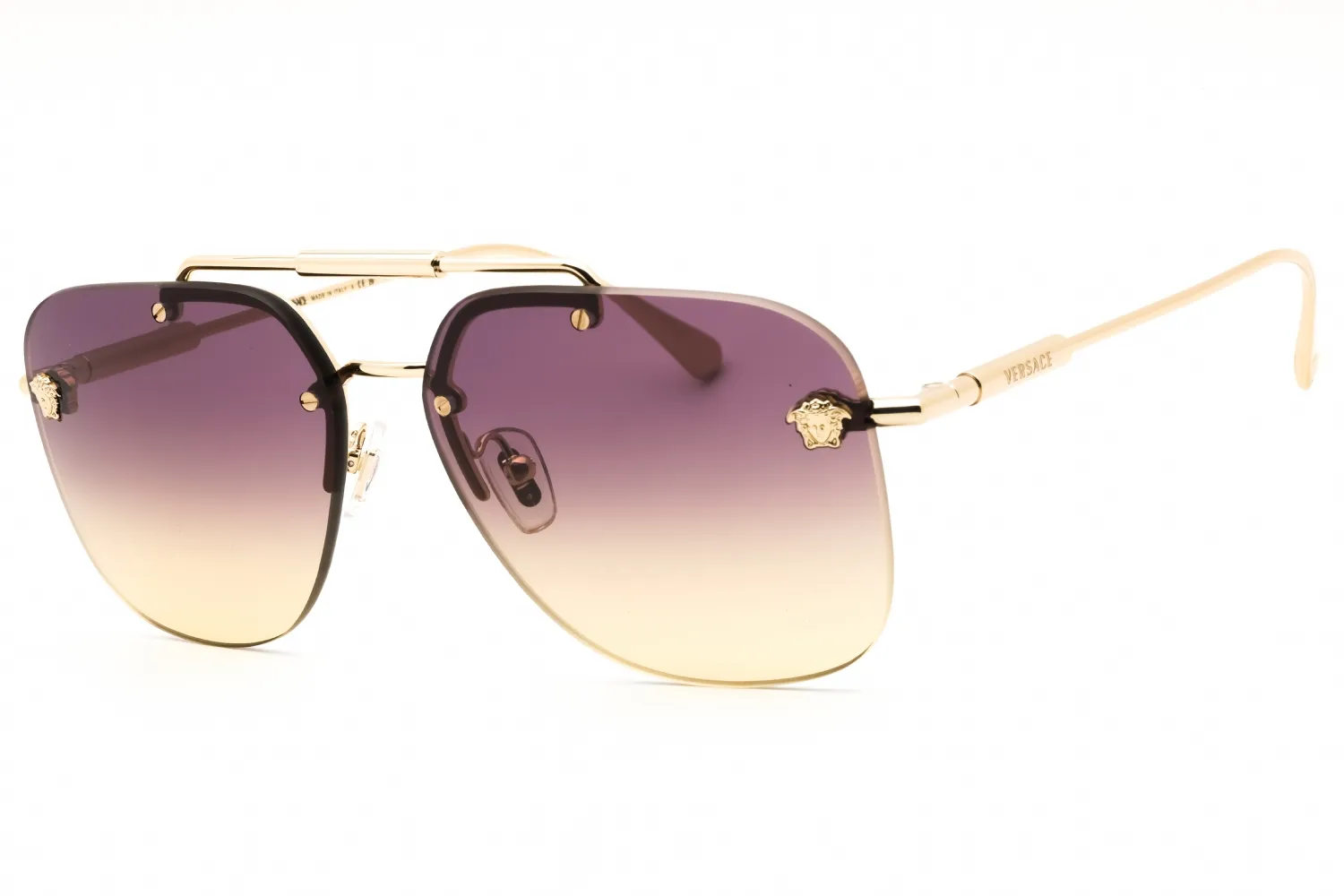 Versace 0VE2296 125270 Sunglasses Pale Gold 60mm Unisex