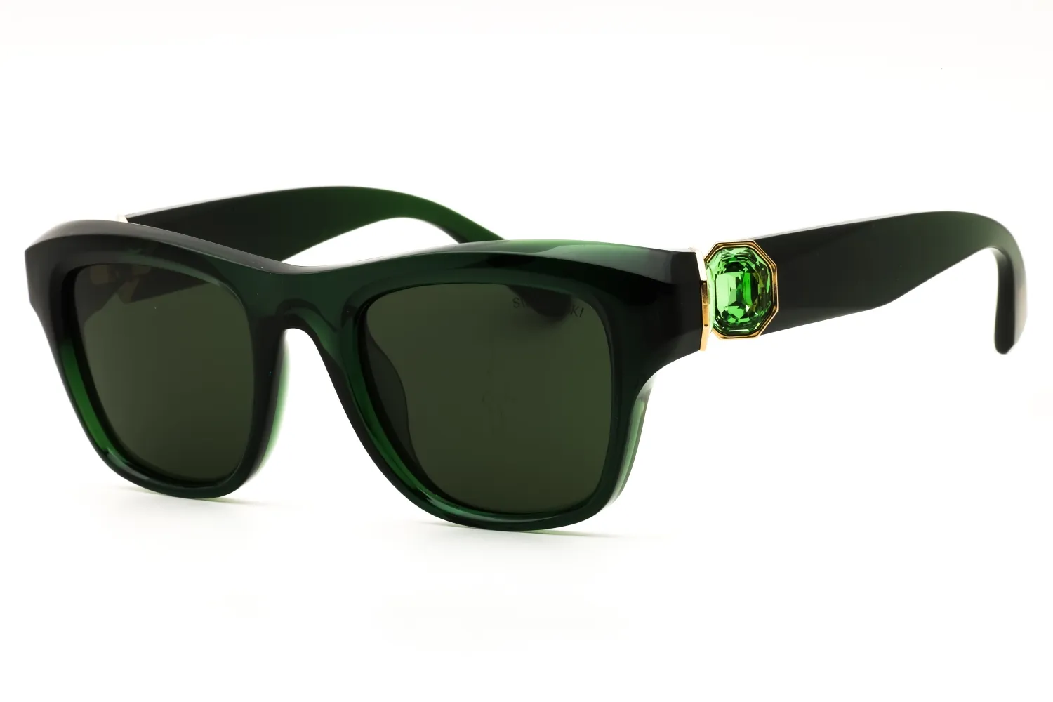 Swarovski SK6056U 108171 Sunglasses Milky Dark Green 50mm Women