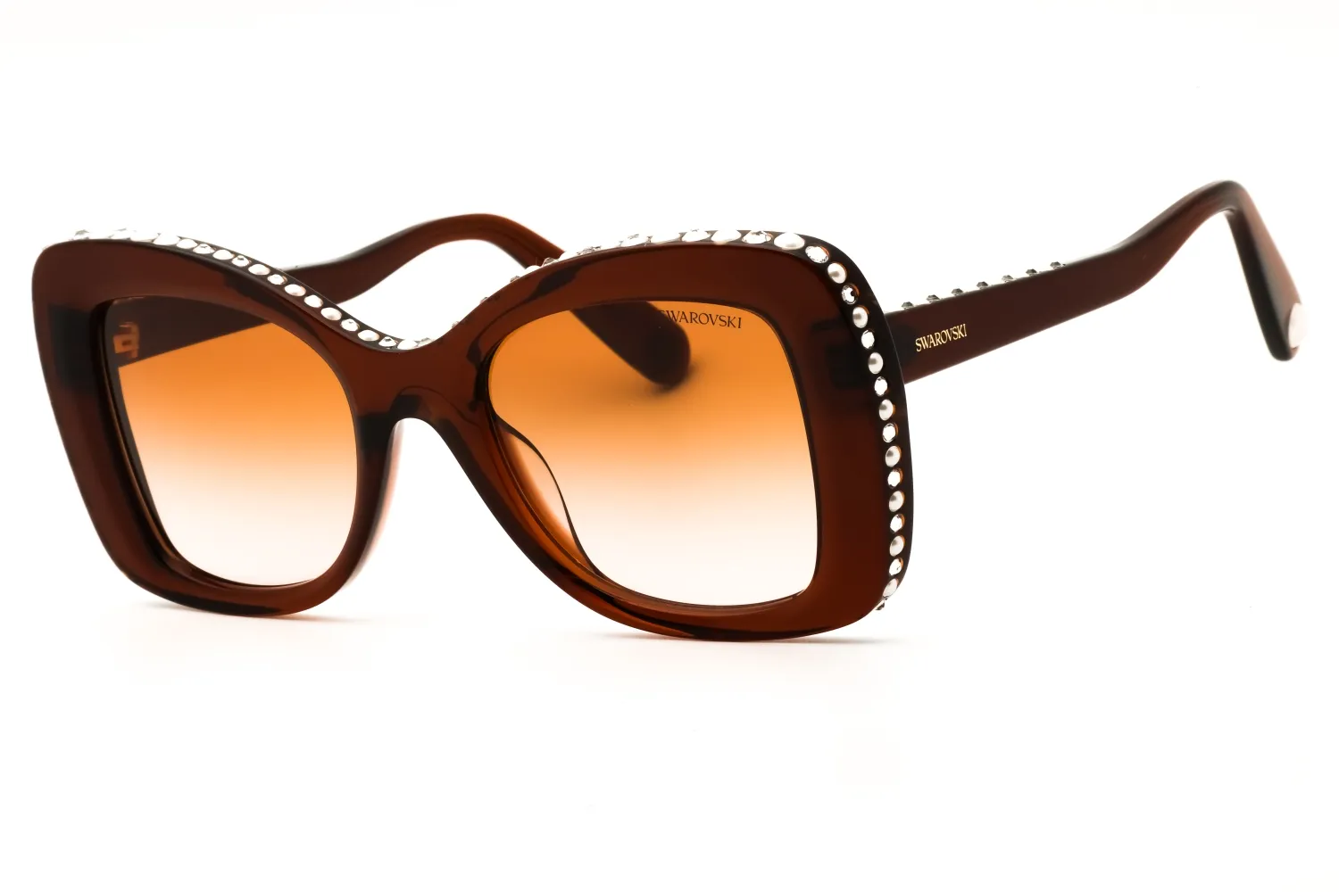 Swarovski SK6062U 109573 Sunglasses Transparent Brown 51mm Women