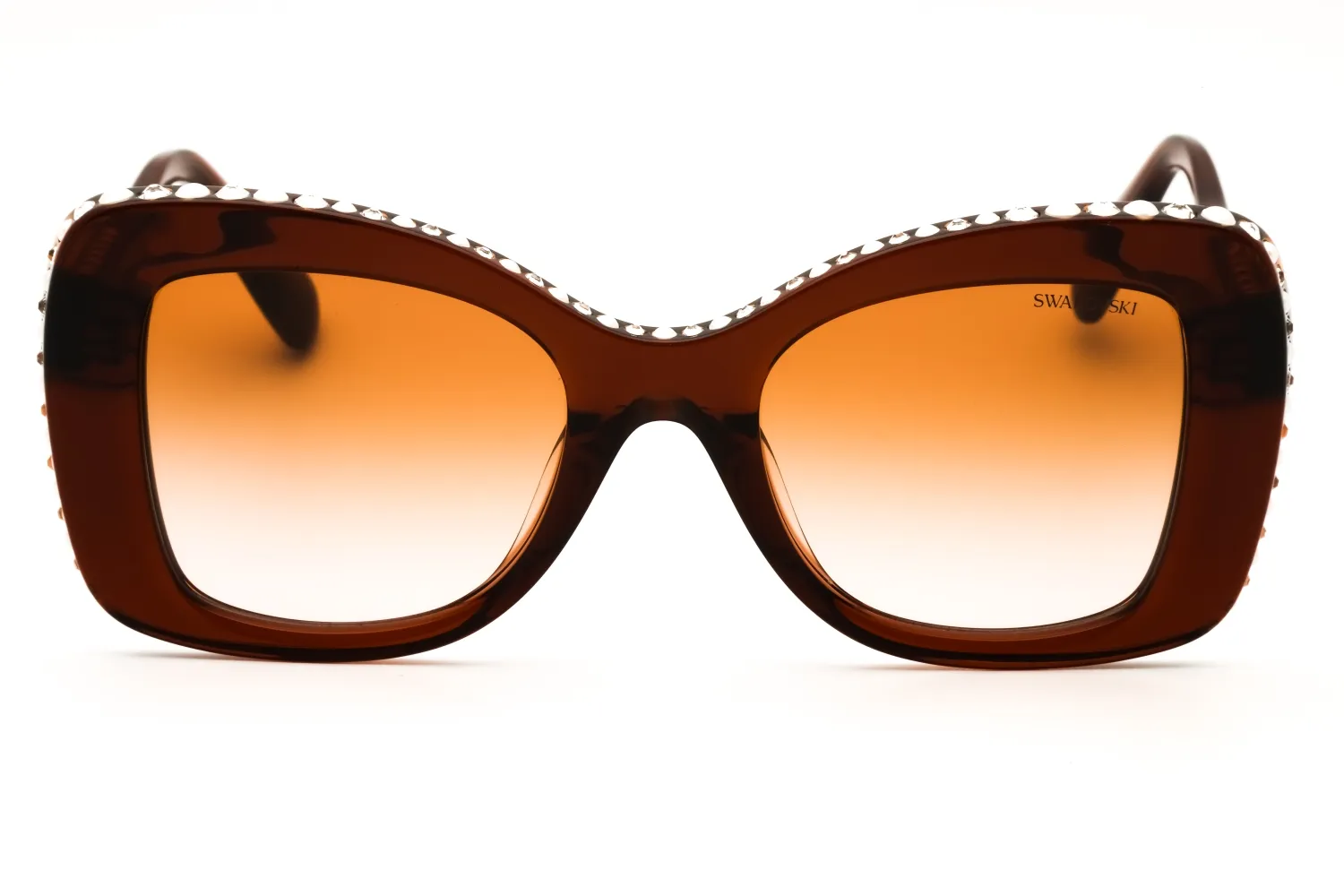 Swarovski SK6062U 109573 Sunglasses Transparent Brown 51mm Women 2
