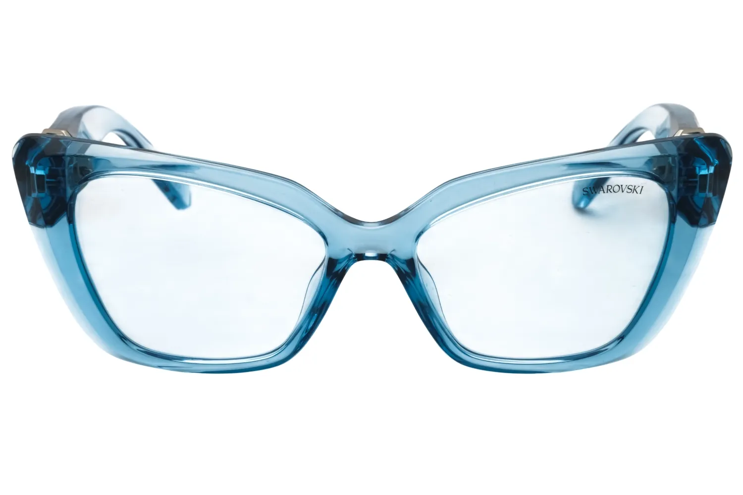Swarovski SK6047 107872 Sunglasses Transparent Light Blue 54mm Women 2