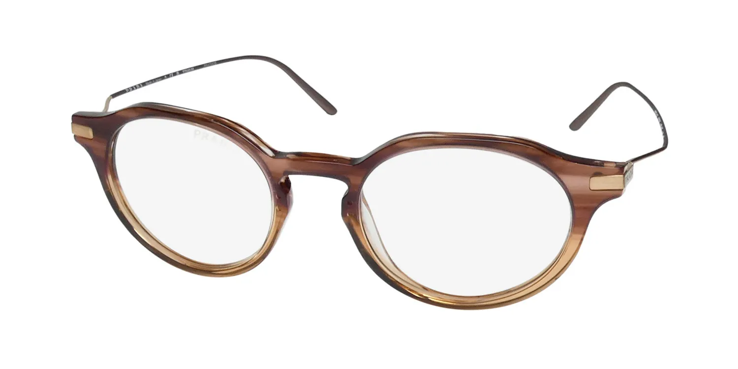 Prada Spr12y 13b-05r Sunglasses Crystal Gradient Amber 48mm Women