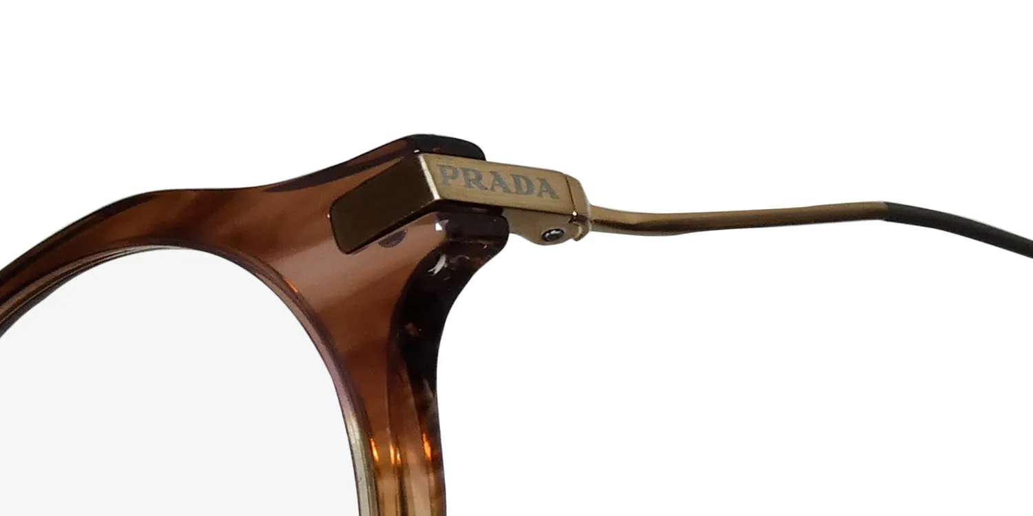 Prada Spr12y 13b-05r Sunglasses Crystal Gradient Amber 48mm Women 6