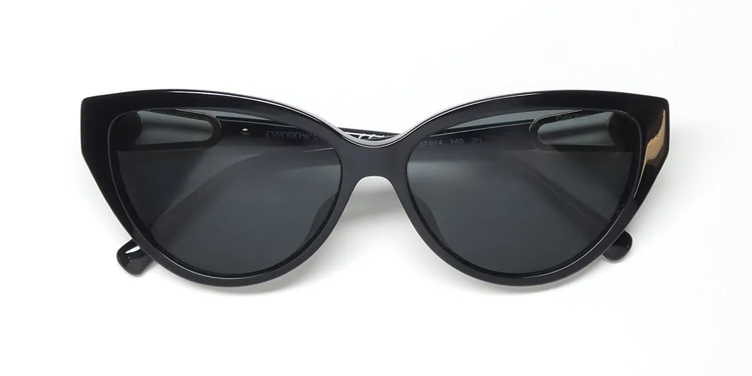 Emporio Armani 4192f 5017/87 Sunglasses Shiny Black 57mm 2