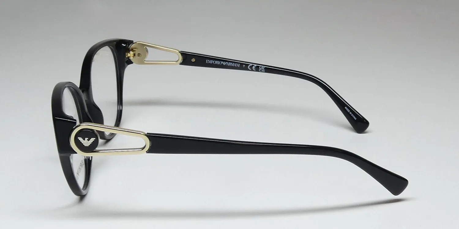 Emporio Armani 3211 5017 Eyeglasses Shiny Black 51mm 4