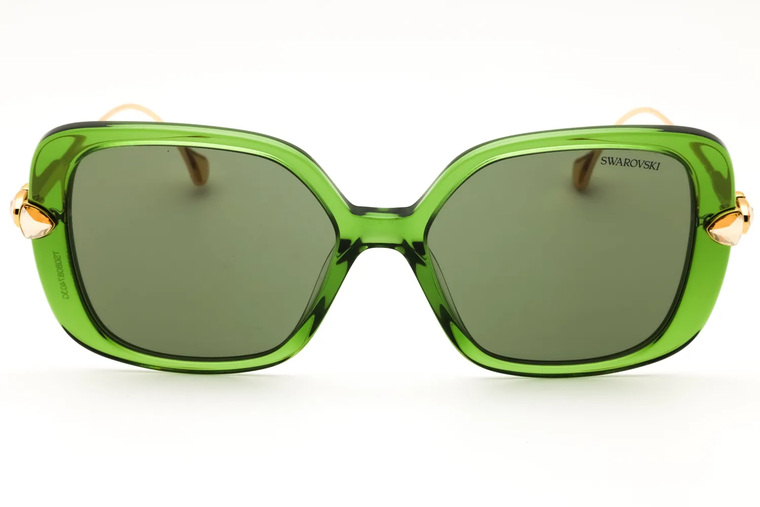 Swarovski SK6011 3002-2 Sunglasses Transparent Green 55mm Women 2