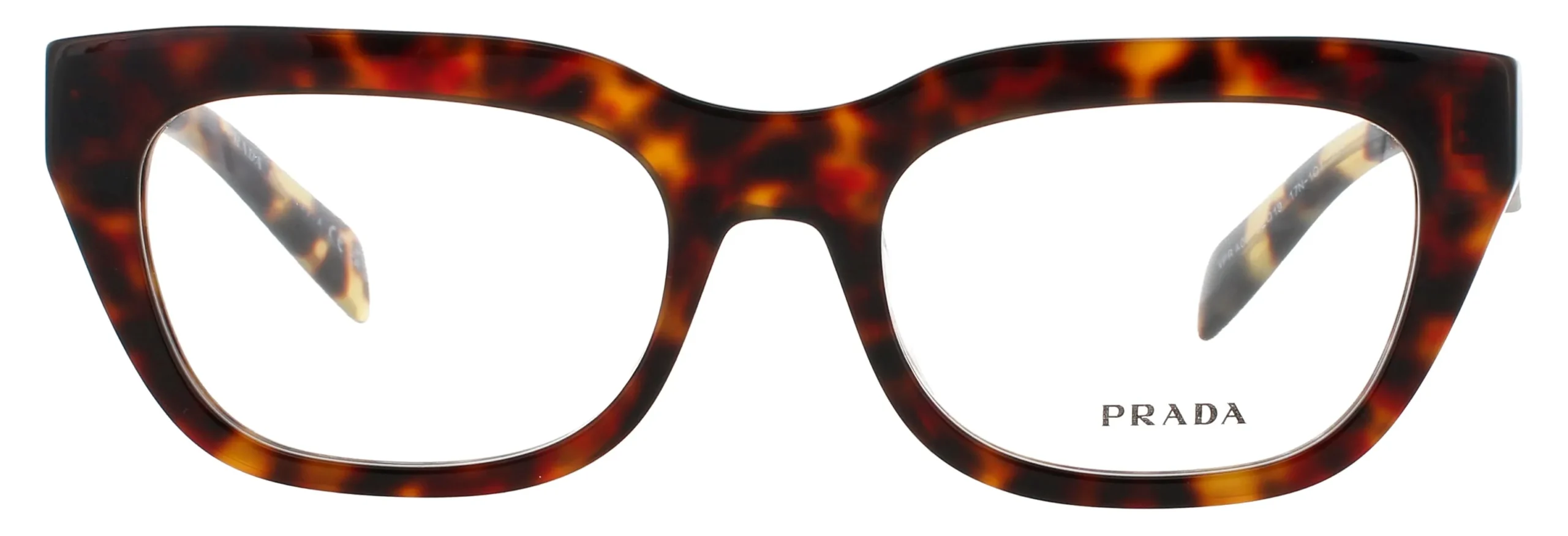 Prada PR A06V 17N1O1 Eyeglasses Havana 52mm Women 2