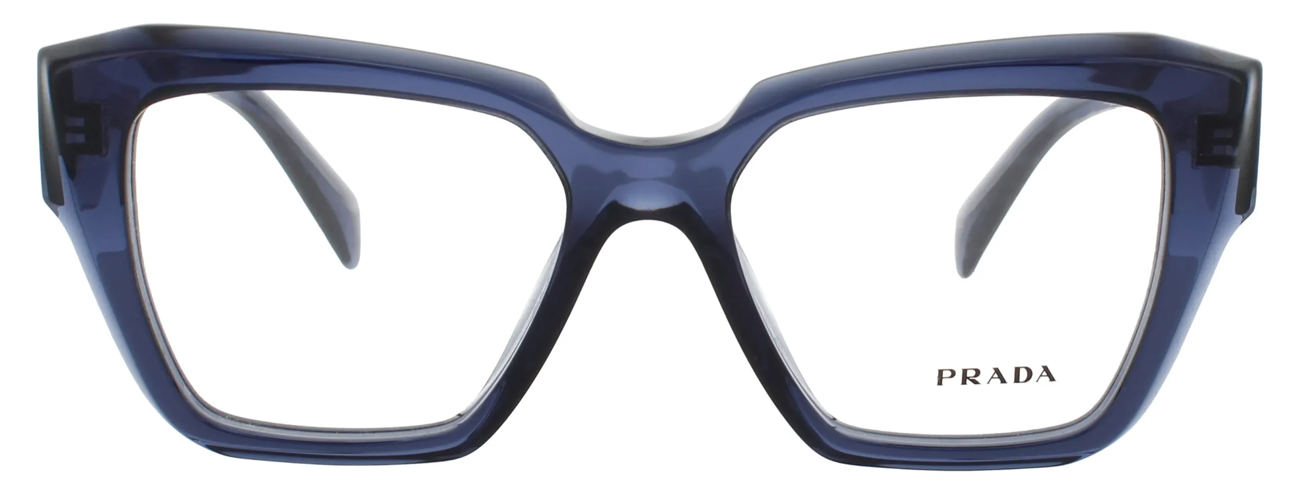 Prada PR 09ZV 08Q1O1 Eyeglasses Transparent Blue 51mm Women 2