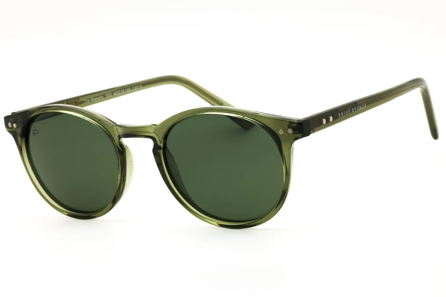 Prive Revaux THE MAESTRO/S XGW UC Sunglasses Green Havanna 49mm Women