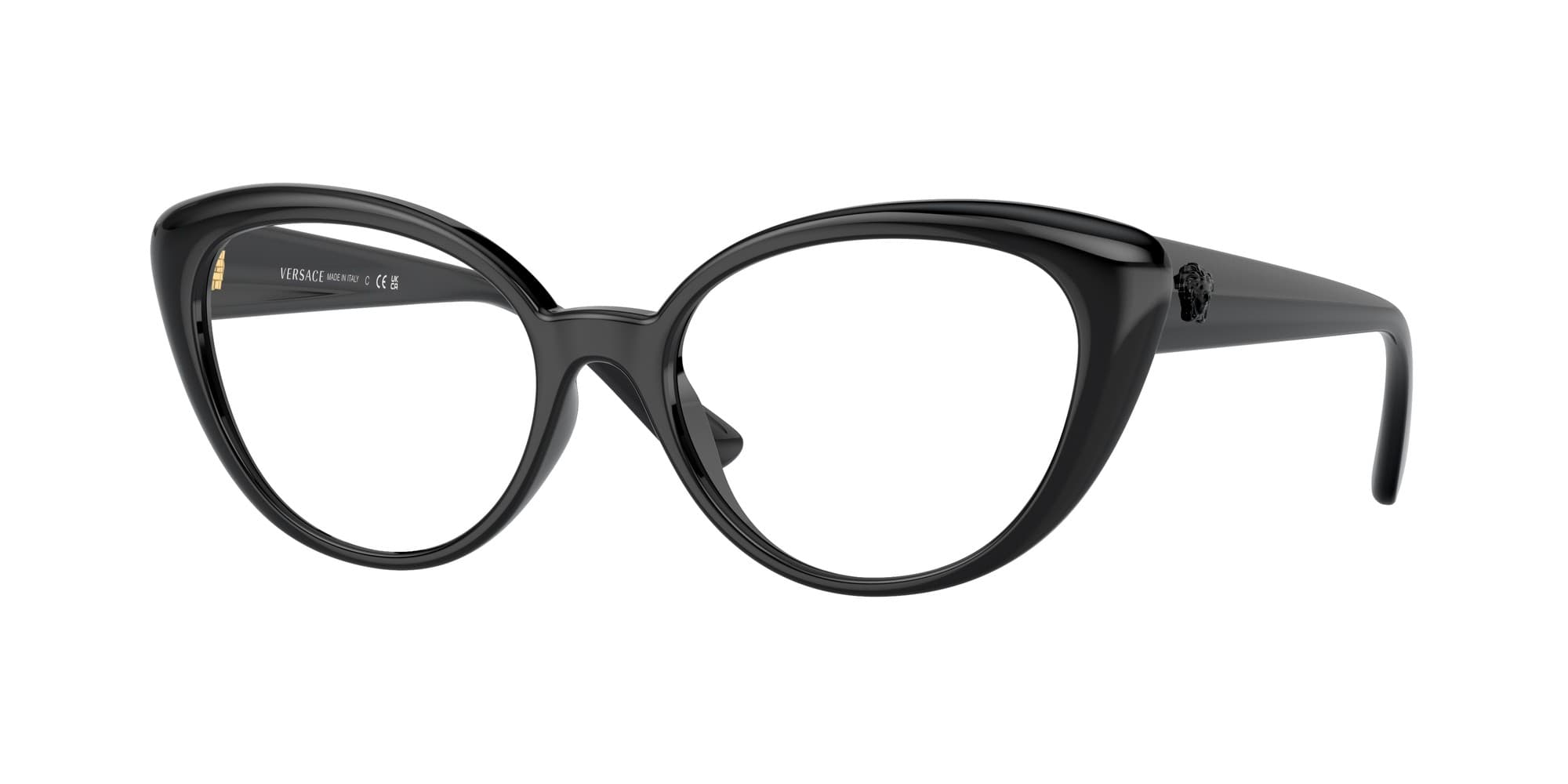 Versace MOD.3349-U GB1 VE3349U Eyeglasses Black 53mm Women