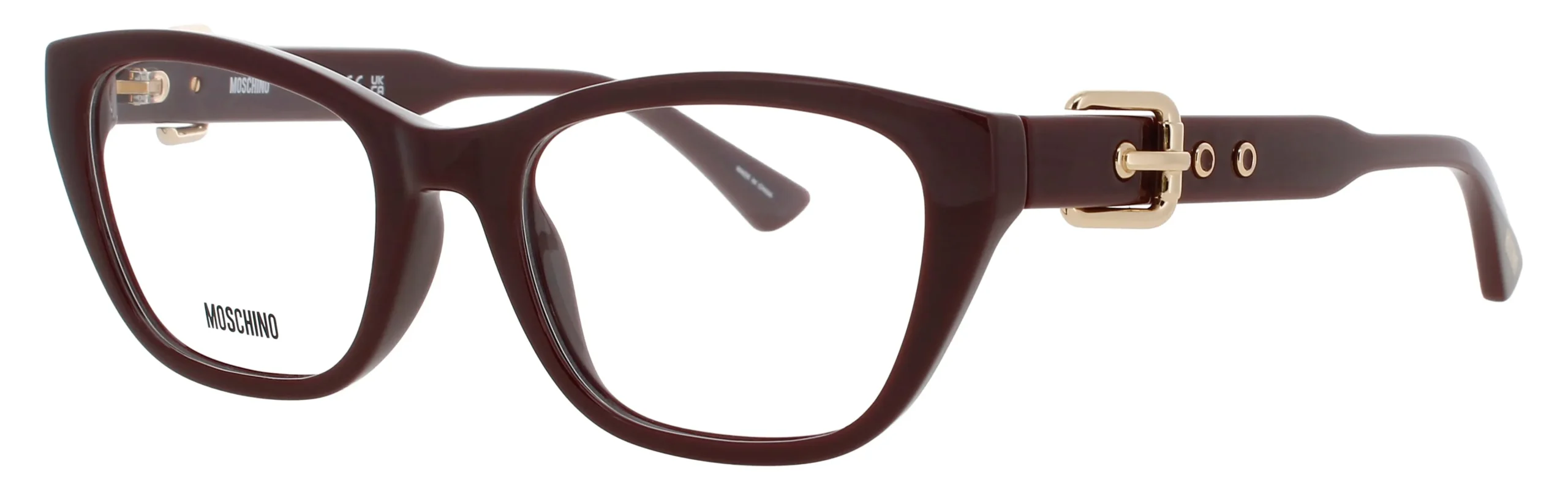 Moschino MOS608 LHF Eyeglasses Burgundy 51mm Women