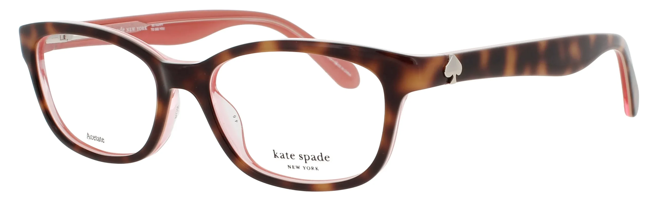Kate Spade BRYLIE QTQ Eyeglasses Havana Pink 50mm Women