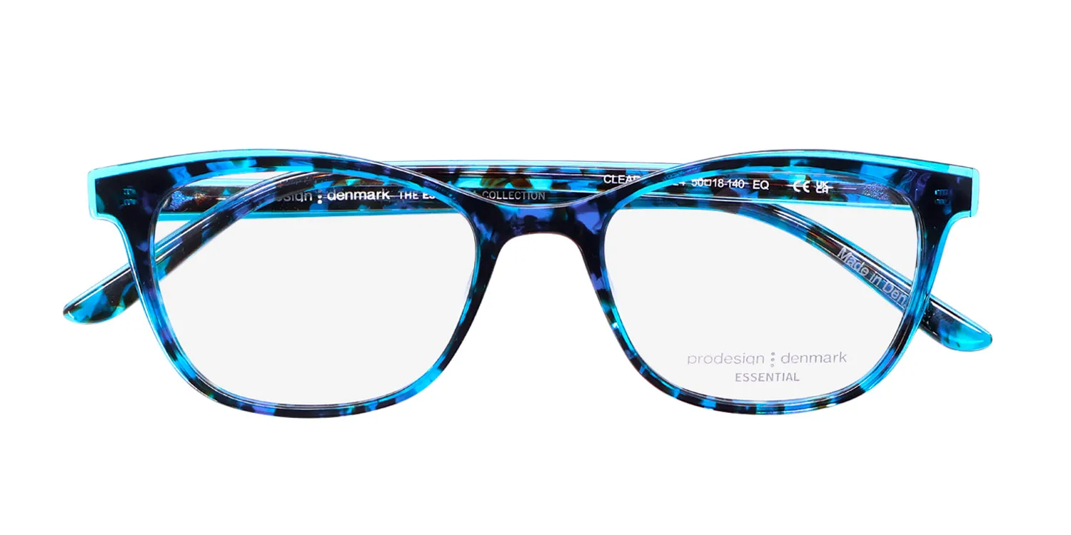 ProDesign Denmark Clear 1 8524 Eyeglasses Blue Tortoise 50mm Women 2