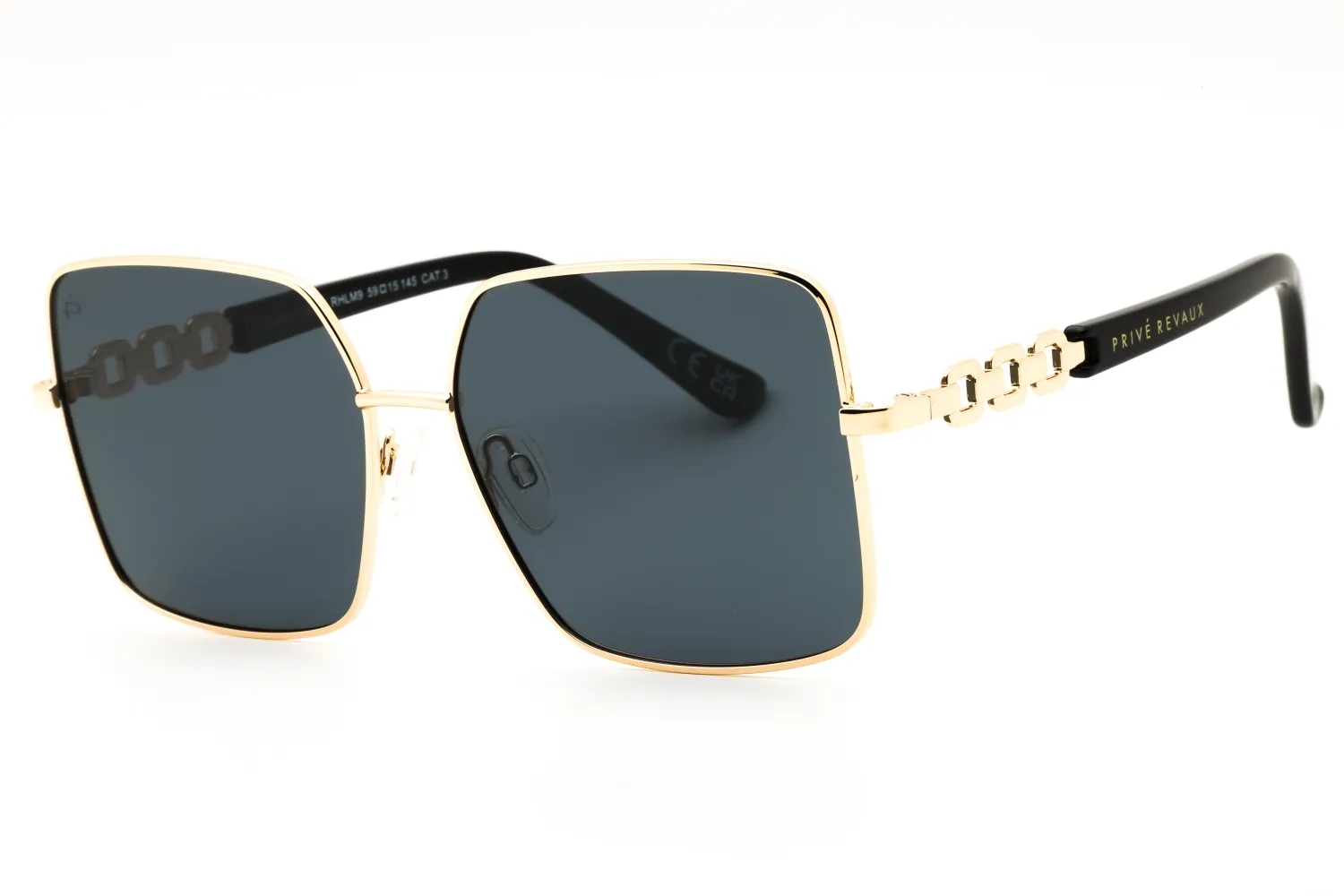Prive Revaux VIVA LA VIDA/S RHL M9 Sunglasses Gold Blck 59mm Women