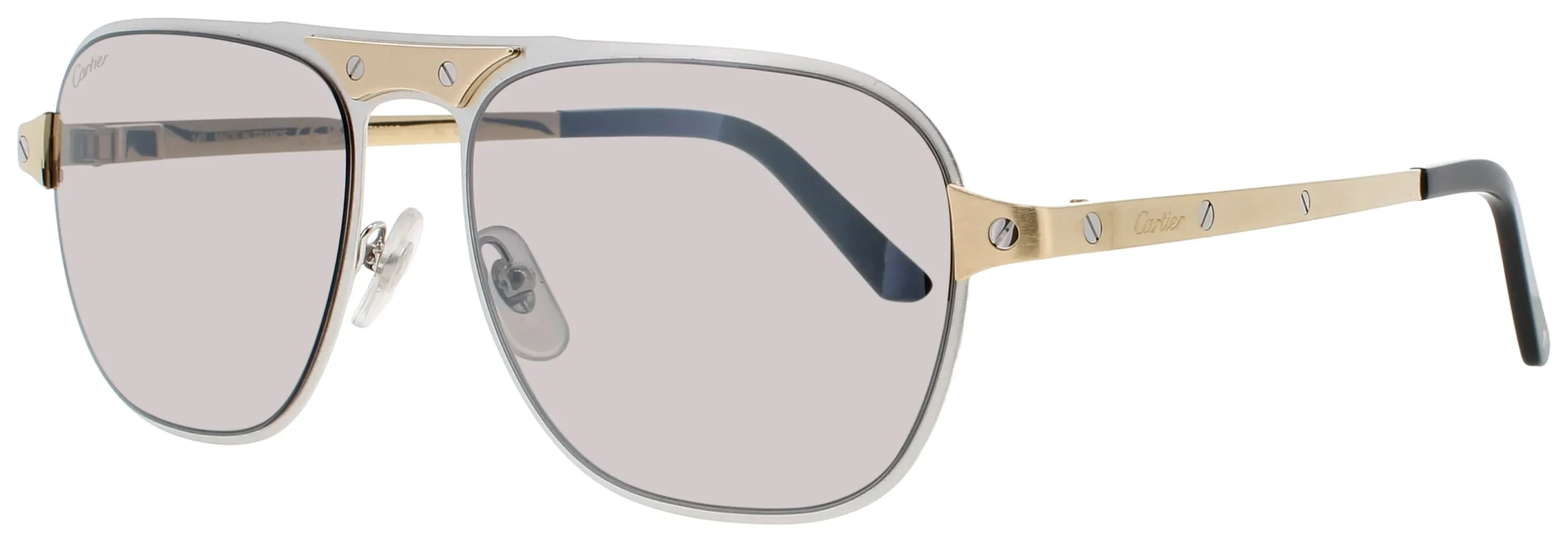 Cartier CT0532S 005 Sunglasses Silver 58mm Men
