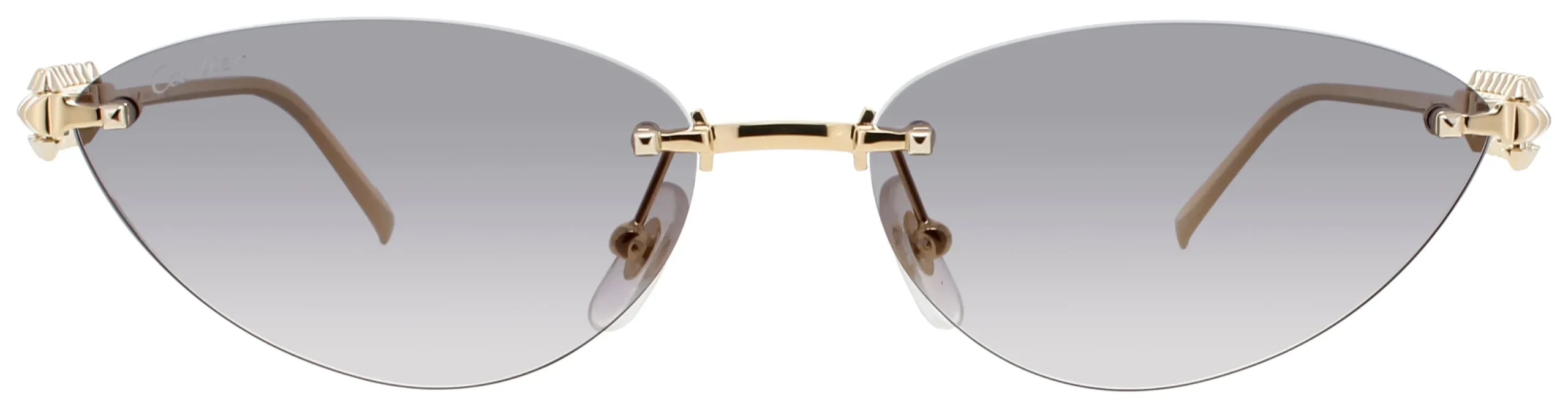 Cartier CT0543S 001 Sunglasses Gold 58mm Women 2