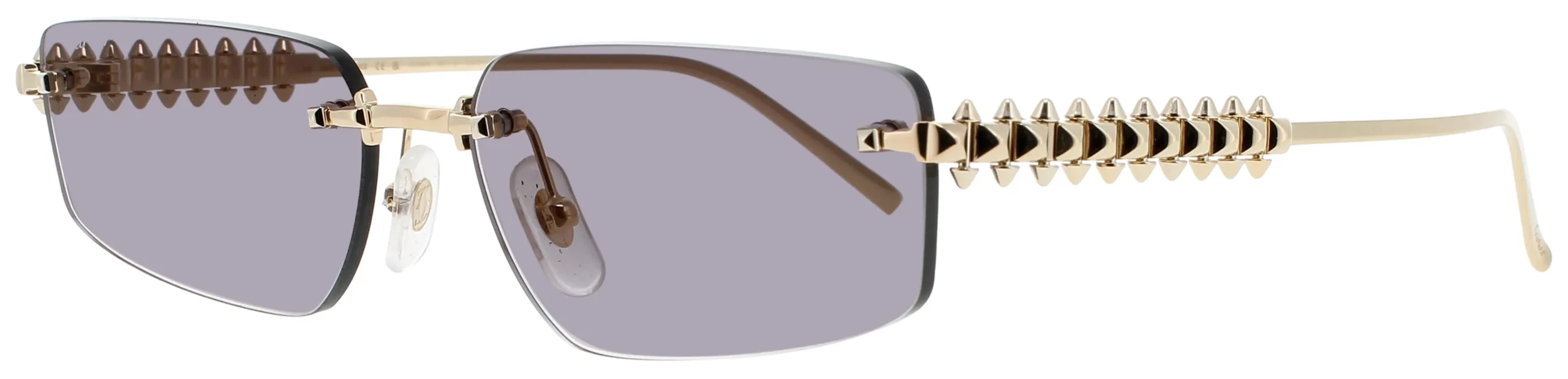Cartier CT0544S 001 Sunglasses Gold 58mm Unisex