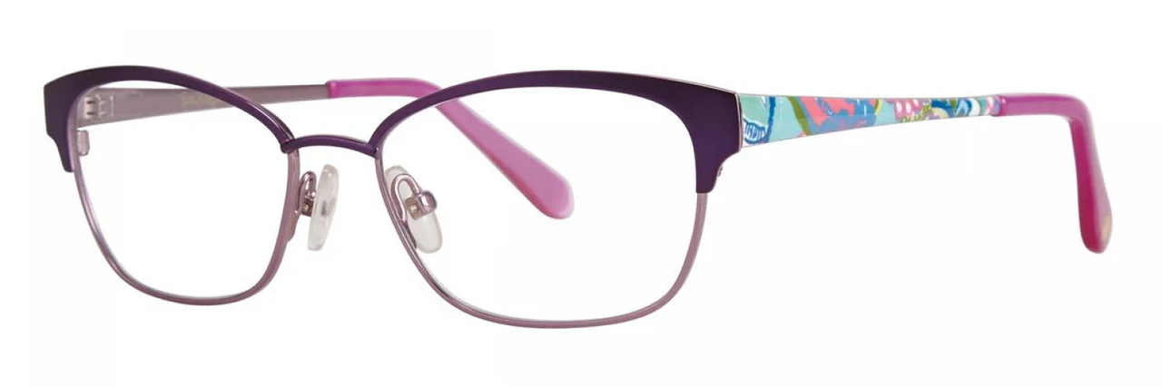 Lilly Pulitzer Morgana Eyeglasses Plum 45mm Kids
