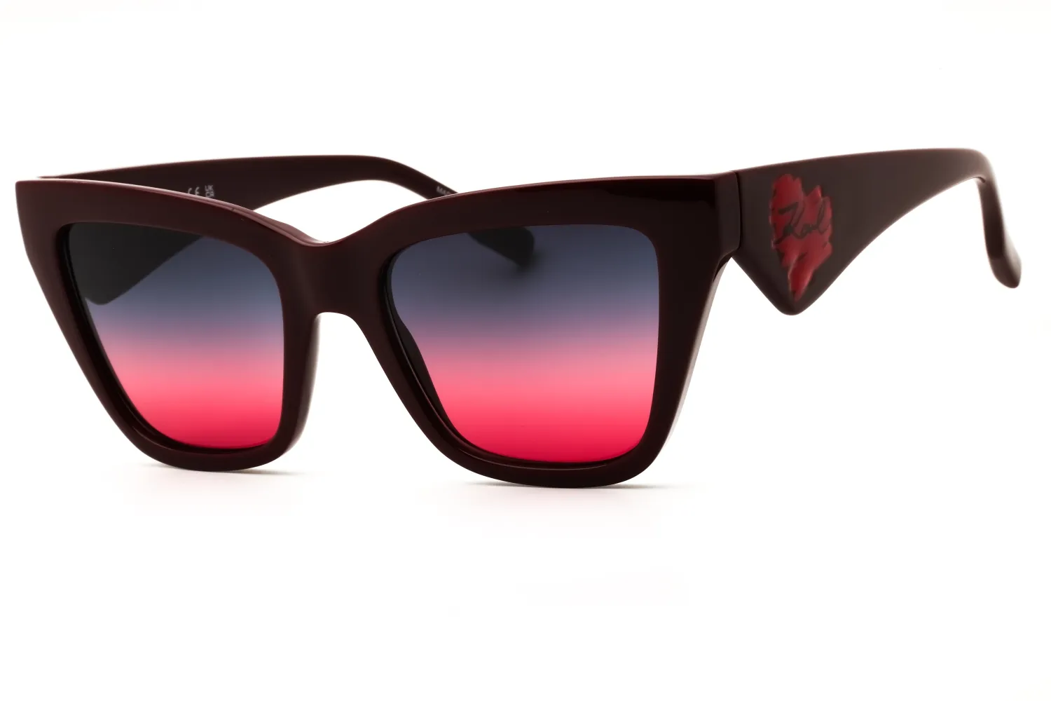 Karl Lagerfeld KL6184S 601 Sunglasses Burgundy 53mm Women