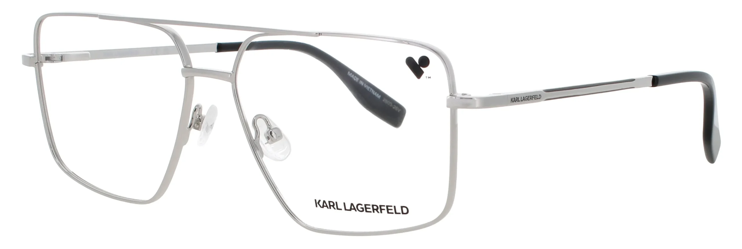 Karl Lagerfeld KL357 N 041 Eyeglasses Silver 56mm Men