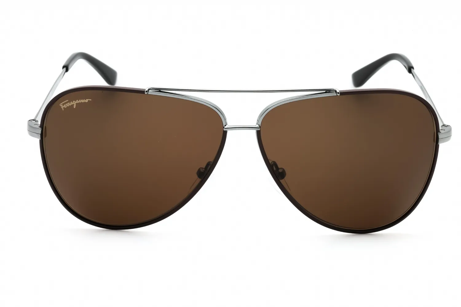 Salvatore Ferragamo SF131S 067 Sunglasses Shiny Gunmetal 60mm Men 2