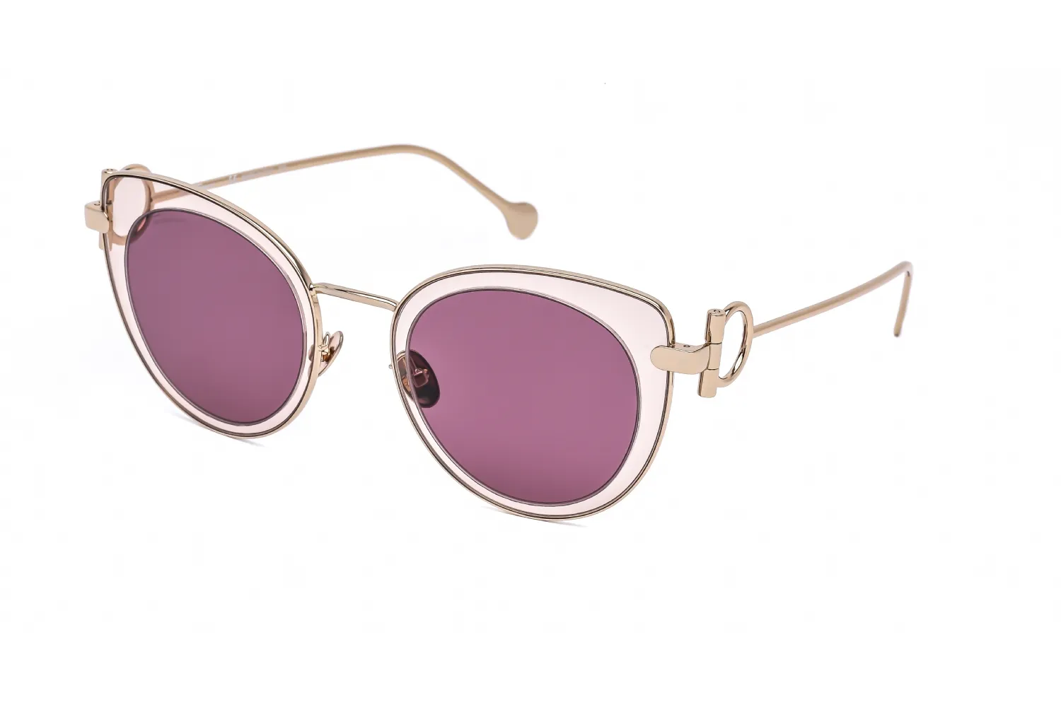 Salvatore Ferragamo SF182S 640 Sunglasses Peach 50mm Women