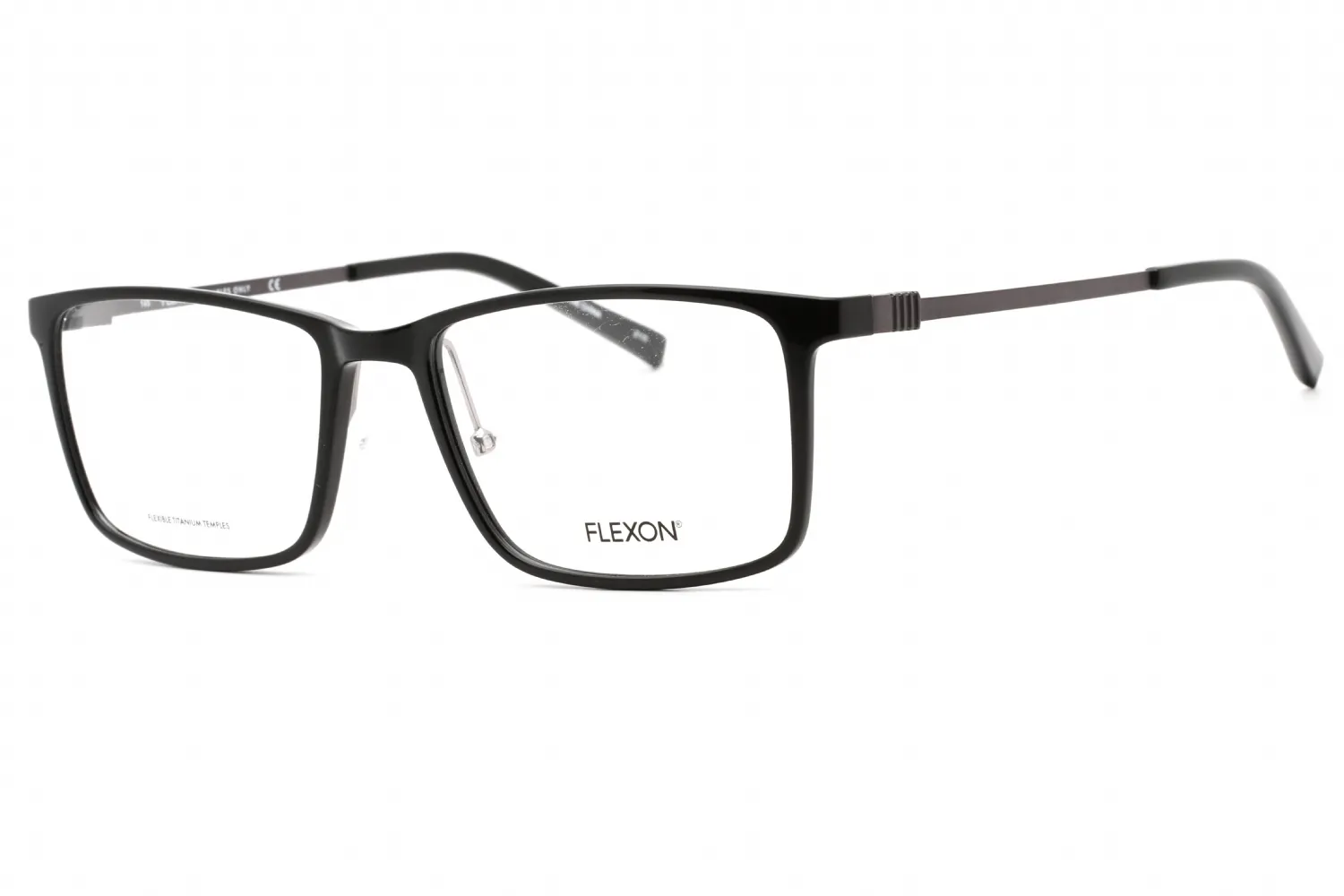 Flexon FLEXON EP8009 001 Eyeglasses Black 56mm Men