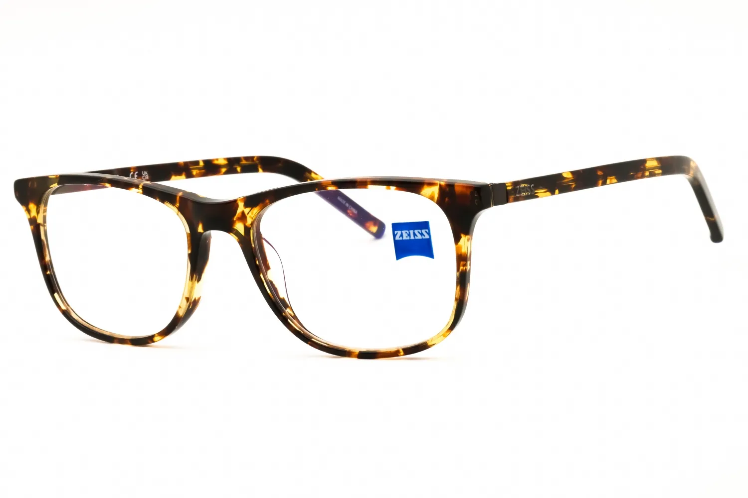 Zeiss ZS22503 242 Eyeglasses Amber Tortoise 53mm Men