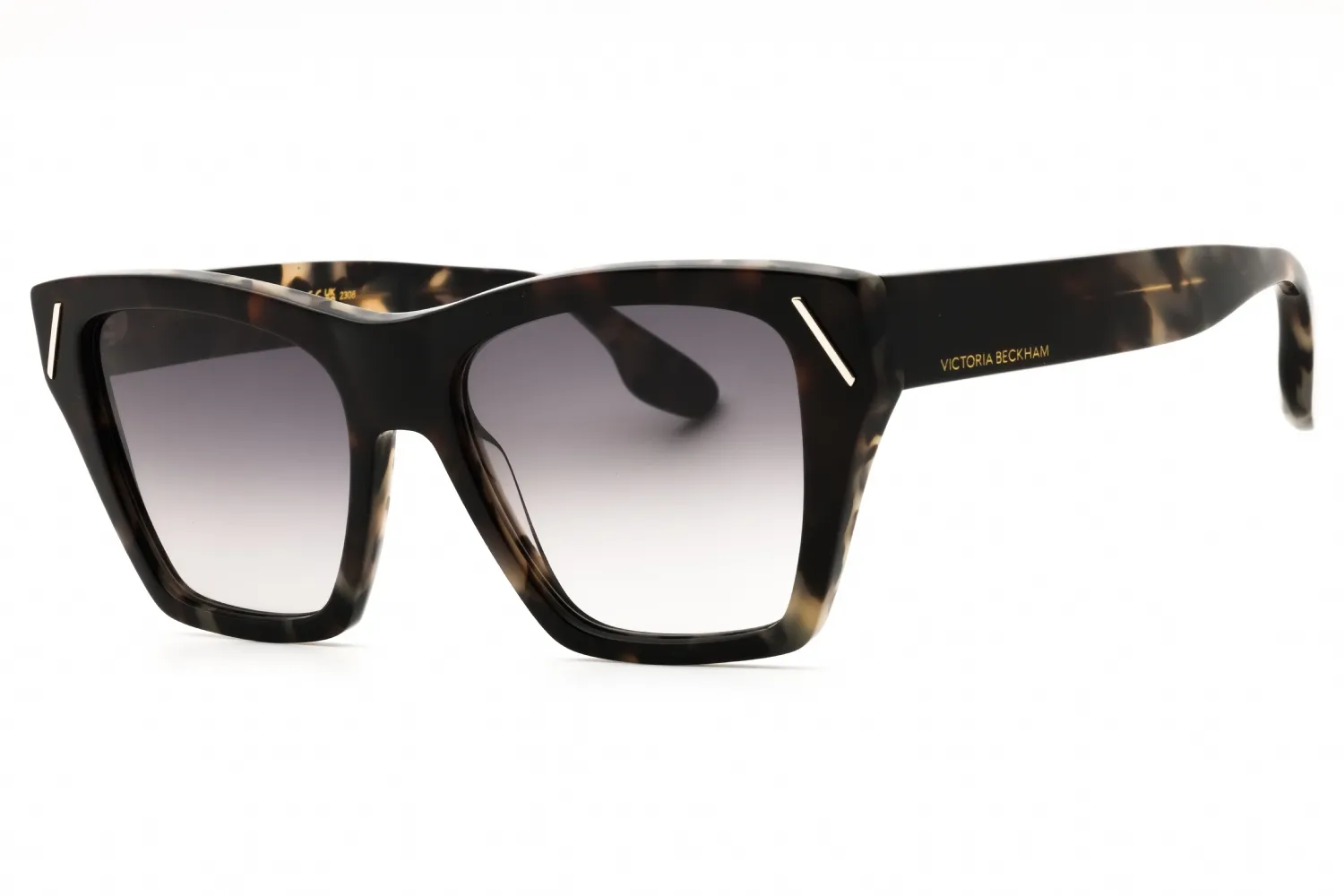 Victoria Beckham VB646S 062 Sunglasses Vintage Grey Havana 55mm Women