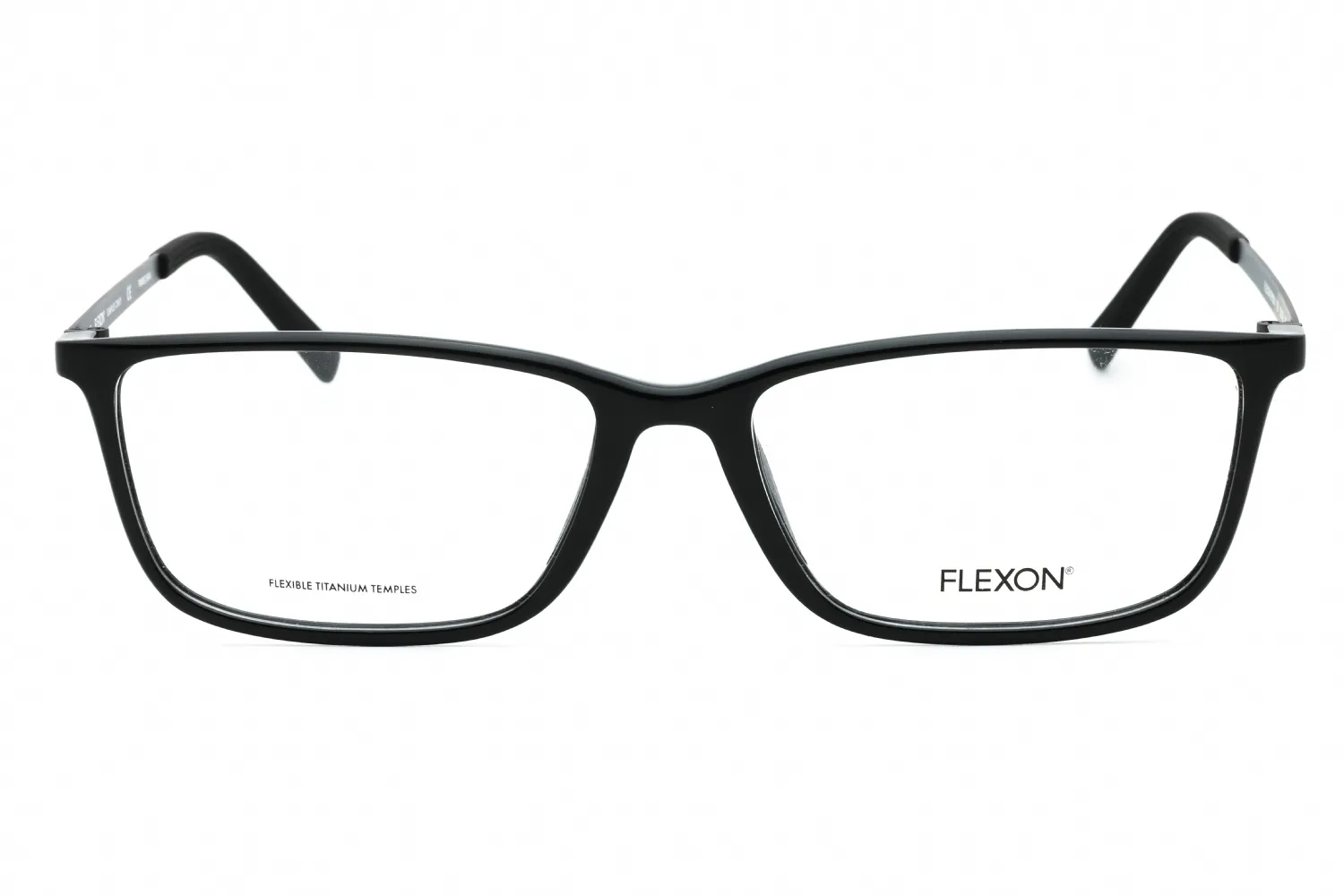 Flexon FLEXON EP8014 001 Eyeglasses Shiny Black 56mm Men 2