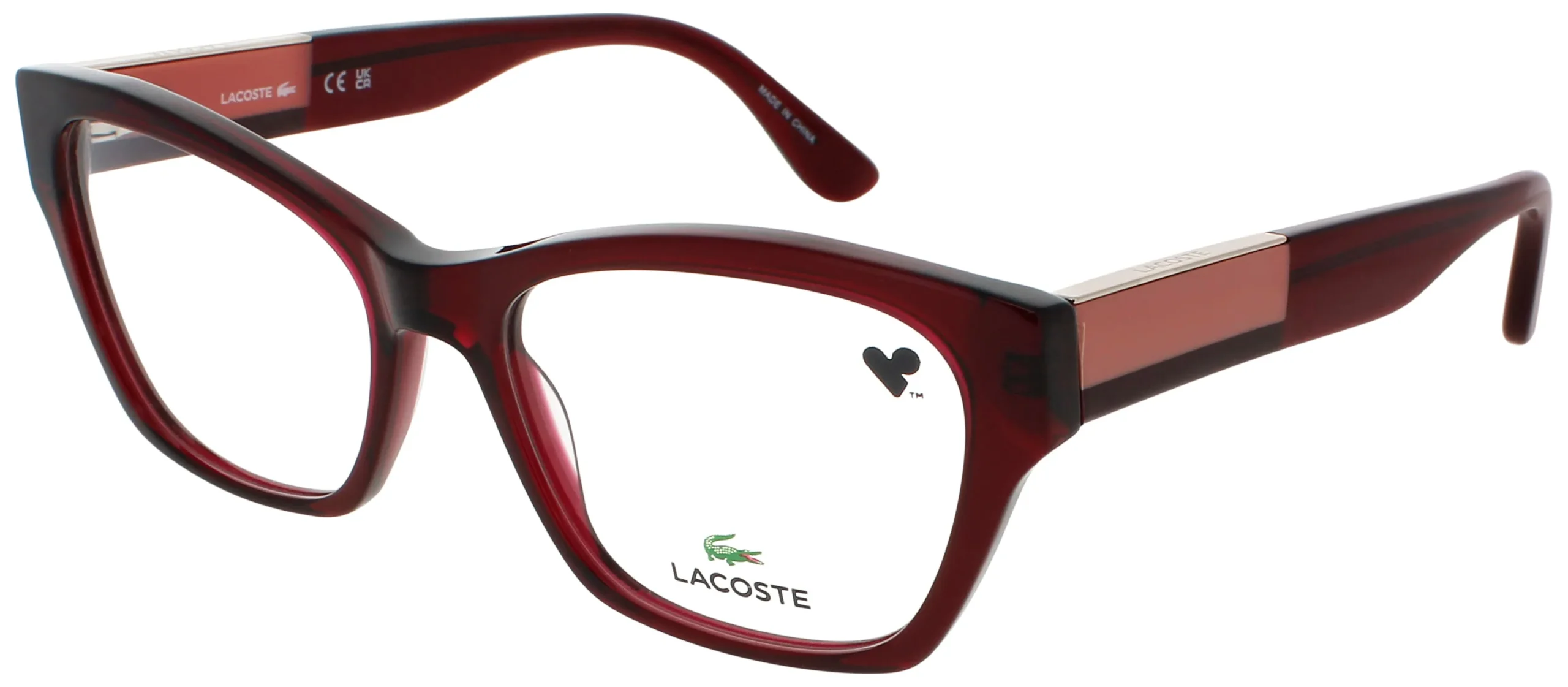 Lacoste L2919 603 Eyeglasses Dark Red 54mm Women