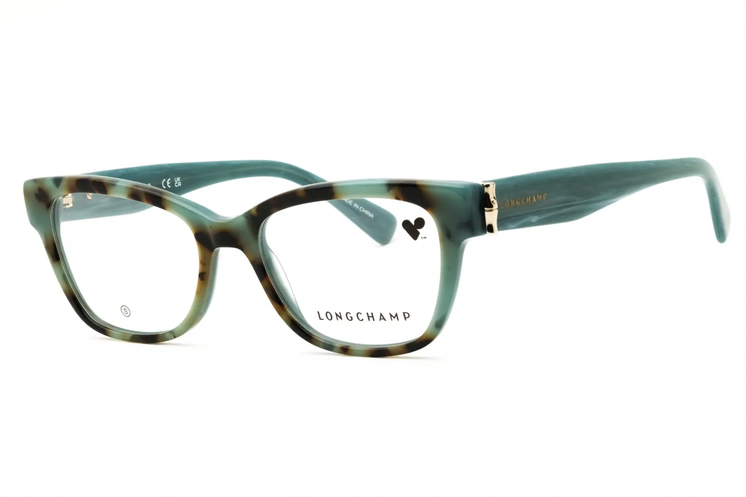 Longchamp LO2713 404 Eyeglasses Aqua Havana 51mm Women