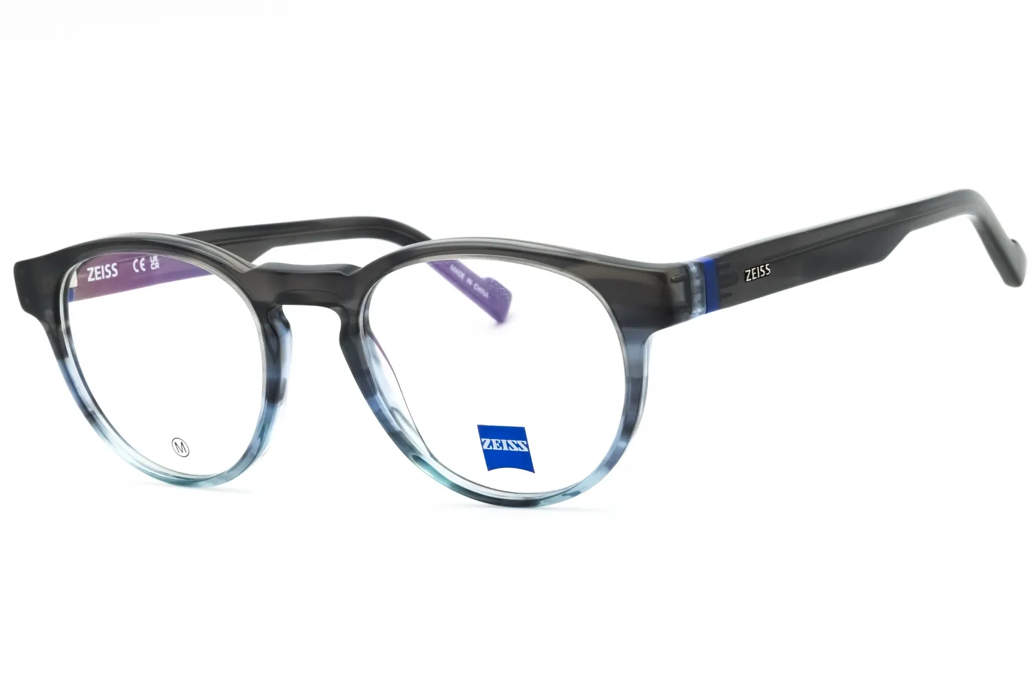 Zeiss ZS23535 463 Eyeglasses Striped Grey Blue Gradient 50mm Men