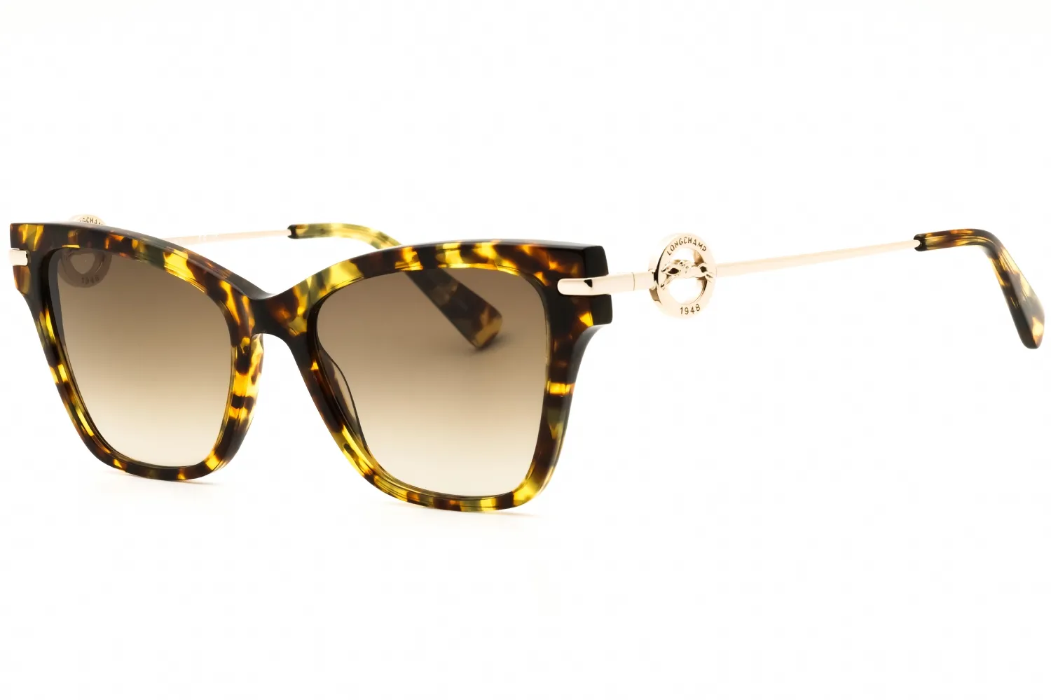 Longchamp LO737S 205 Sunglasses Green Havana 52mm Women