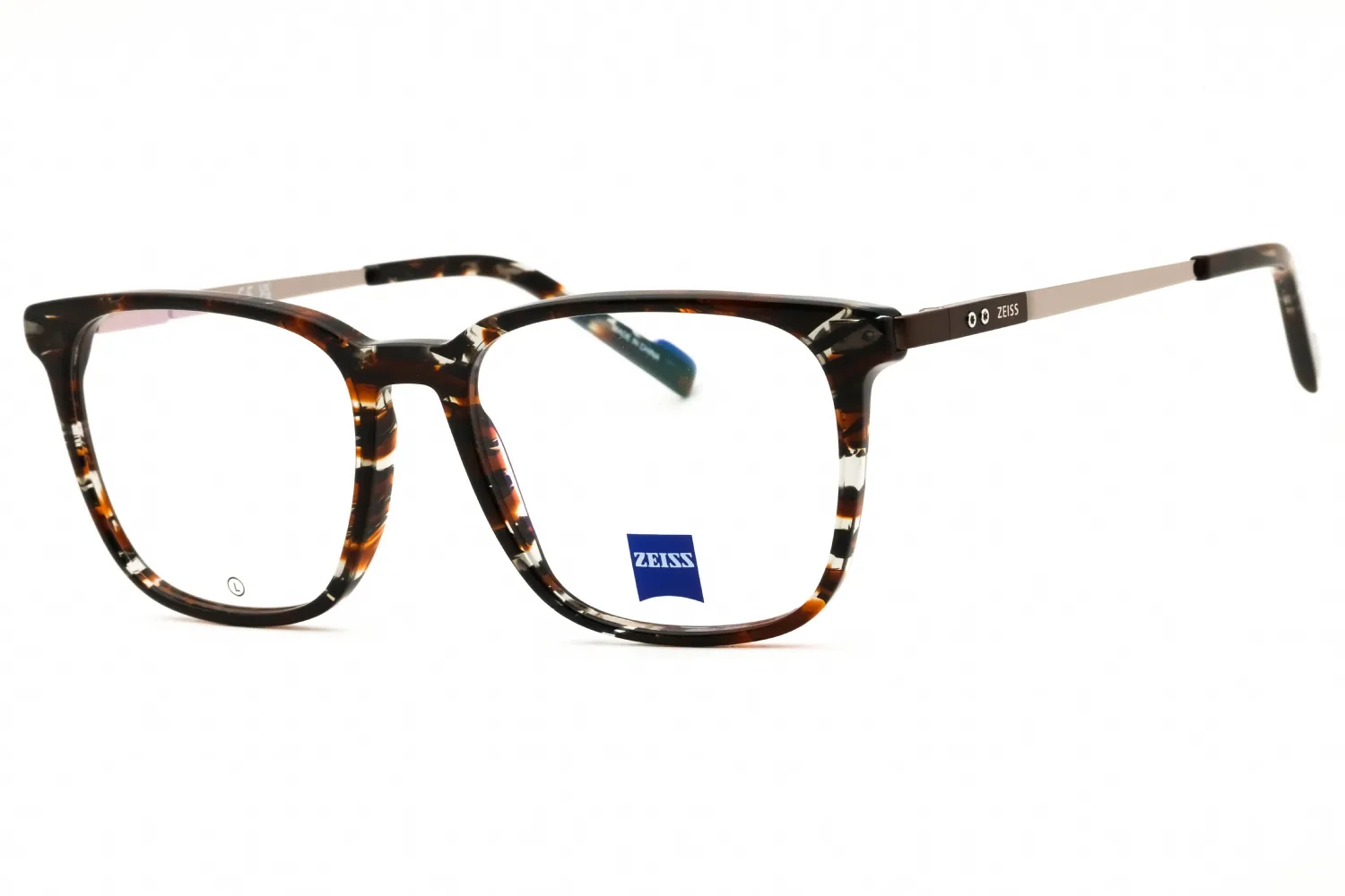 Zeiss ZS23717 243 Eyeglasses Striped Brown 52mm Men